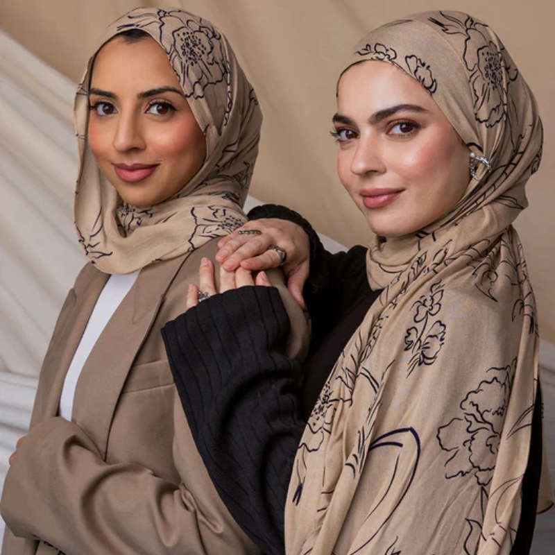 Ramadan Printed Chiffon Hijab  - مراجعة Good Floral & Wedding Decor Supply وسعره