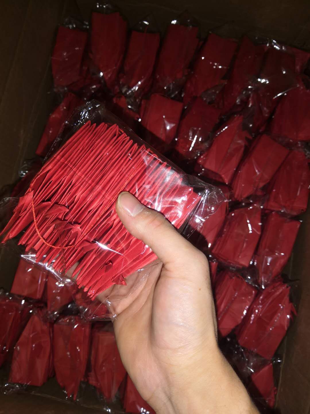 Red Paper Crane Decoration Han - مراجعة Supply Wedding Venue وسعره