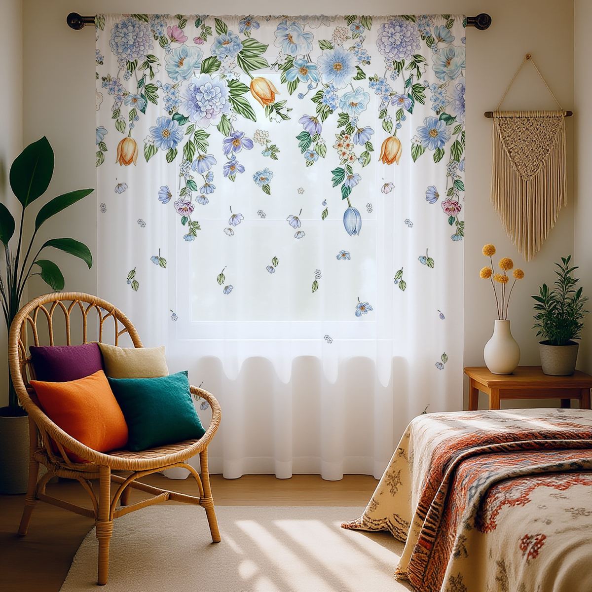 Floral Sheer Curtain, Good Qua - مراجعة Good Floral & Wedding Decor Supply وسعره