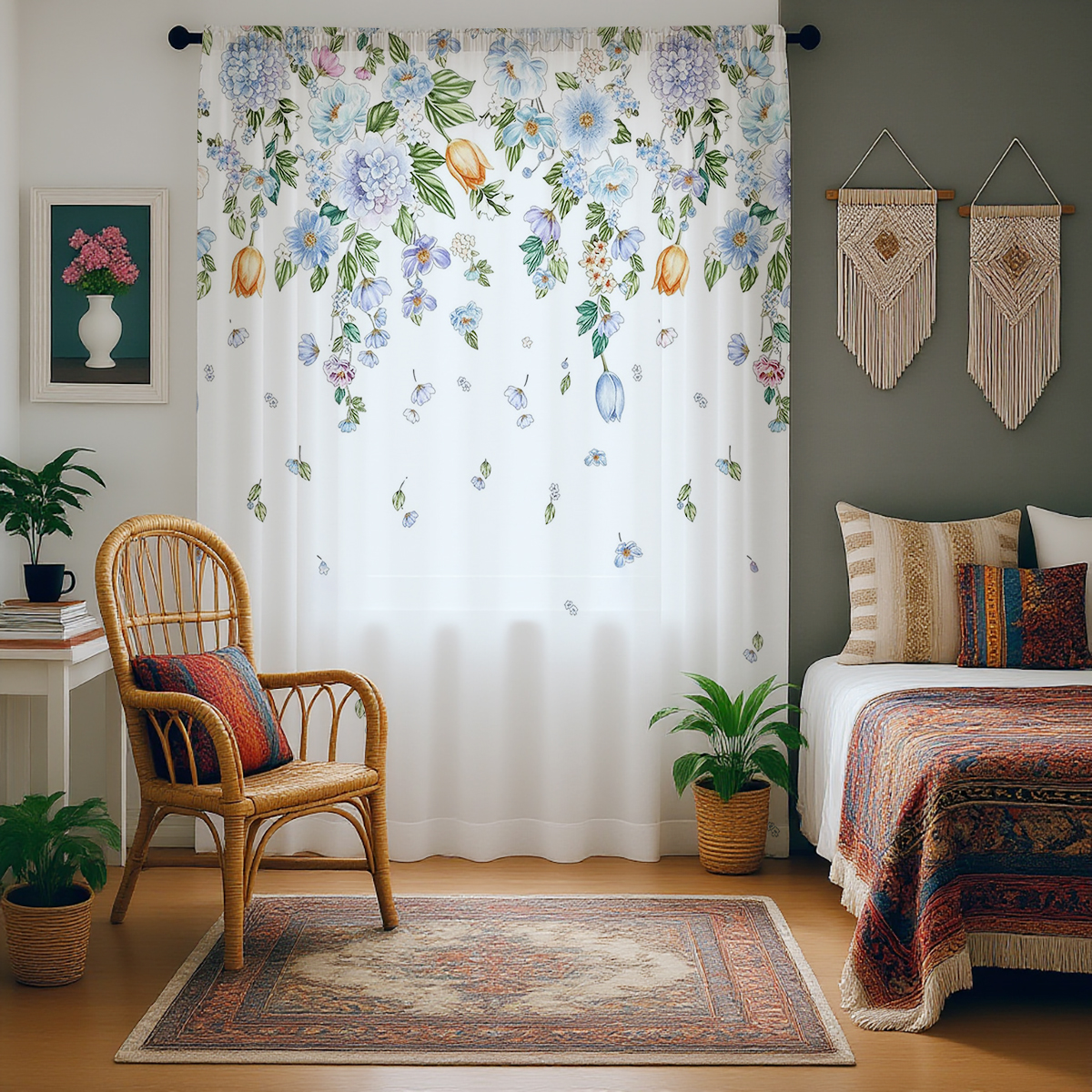 Floral Sheer Curtain, Good Qua - مراجعة Good Floral & Wedding Decor Supply وسعره