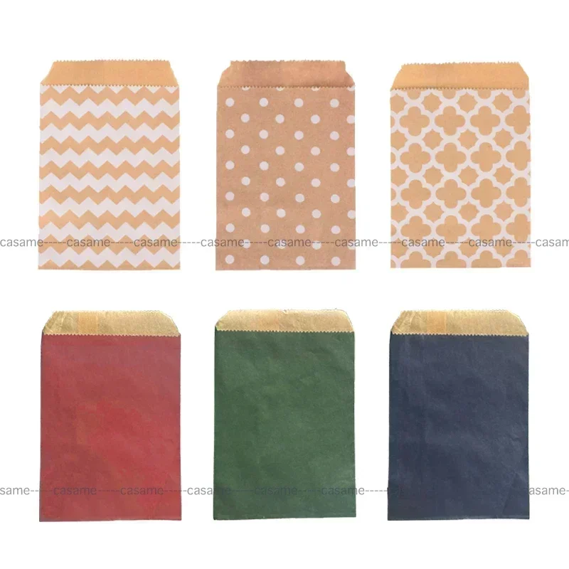 50pcs, 15x10cm Wave Dot Kraft  - مراجعة Wedding Supply Business وسعره