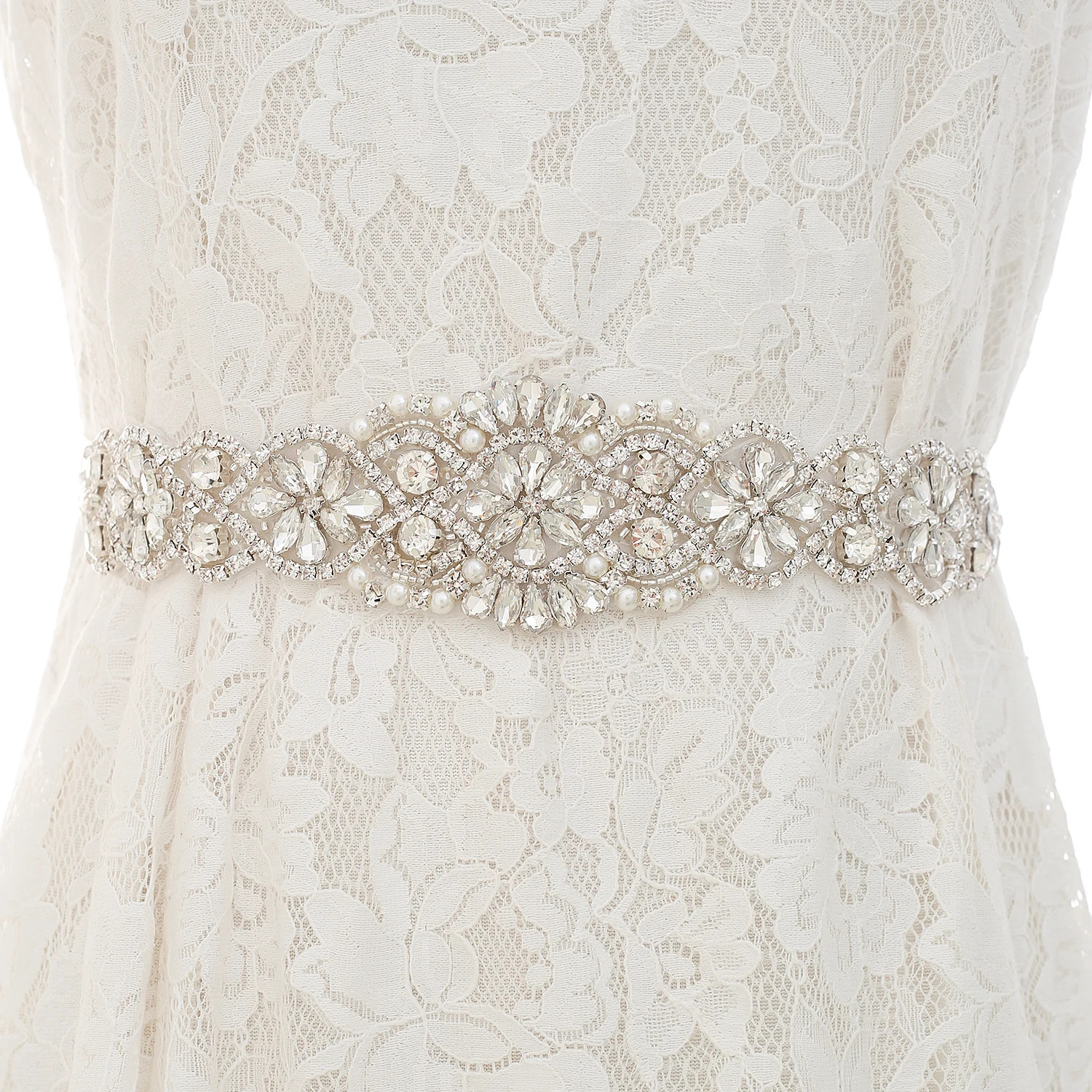 Rhinestones Bridal Belt Luxury - مراجعة Bridal Sash Ribbon وسعره