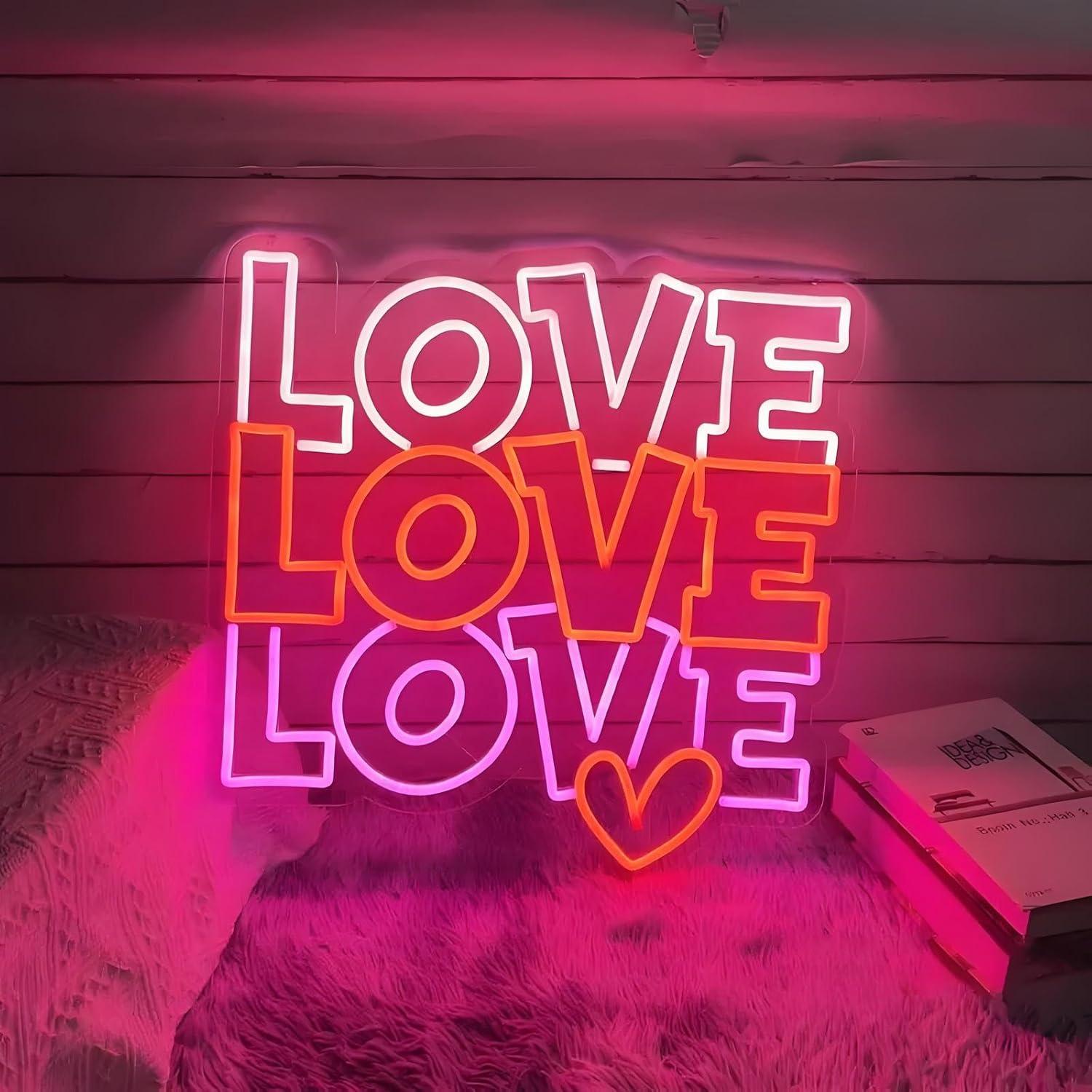 Love Neon Sign USB Dimmable LE - مراجعة Wedding Led وسعره