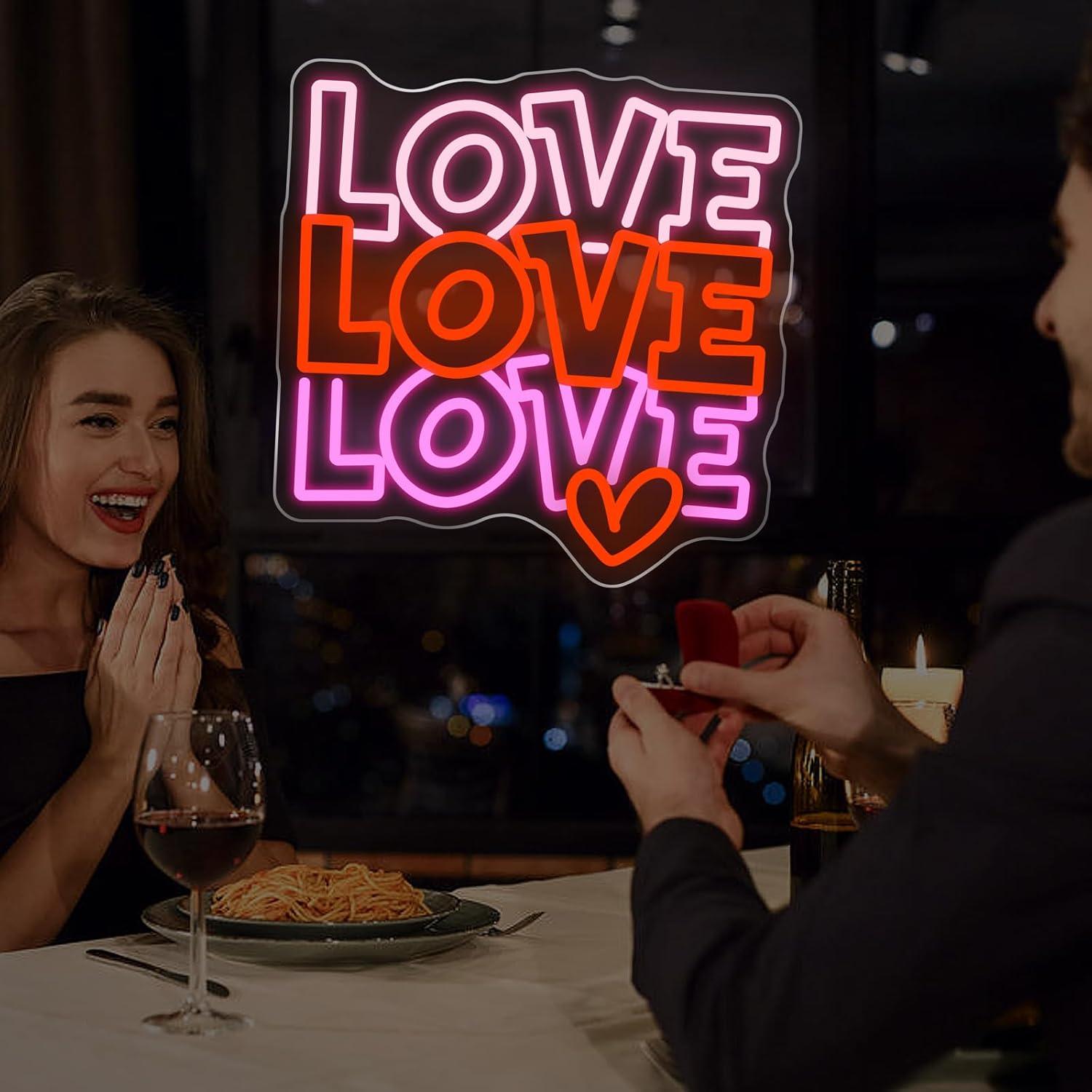Love Neon Sign USB Dimmable LE - مراجعة Wedding Led وسعره