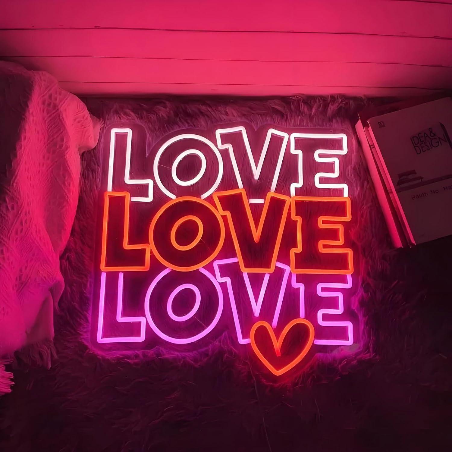 Love Neon Sign USB Dimmable LE - مراجعة Wedding Led وسعره