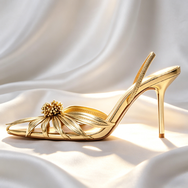 Luxury Gold Floral Detail Slin - مراجعة Wedding Fx وسعره