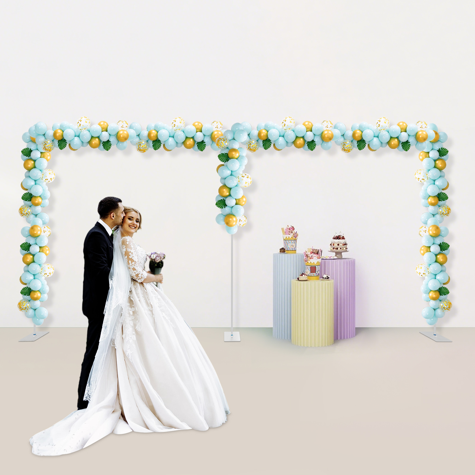 10x20ft Backdrop Stand Pipe Ki - مراجعة Wedding Backdrop Curtain وسعره