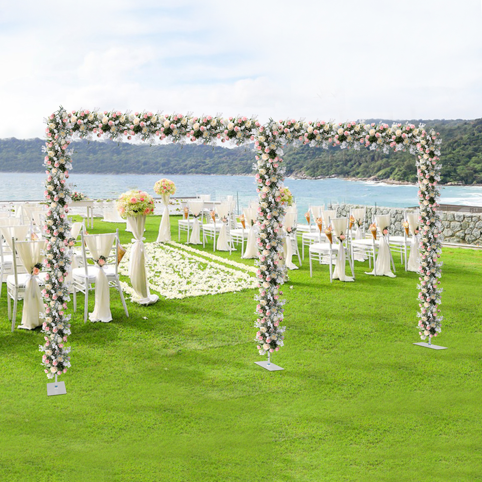 10x20ft Backdrop Stand Pipe Ki - مراجعة Wedding Backdrop Curtain وسعره