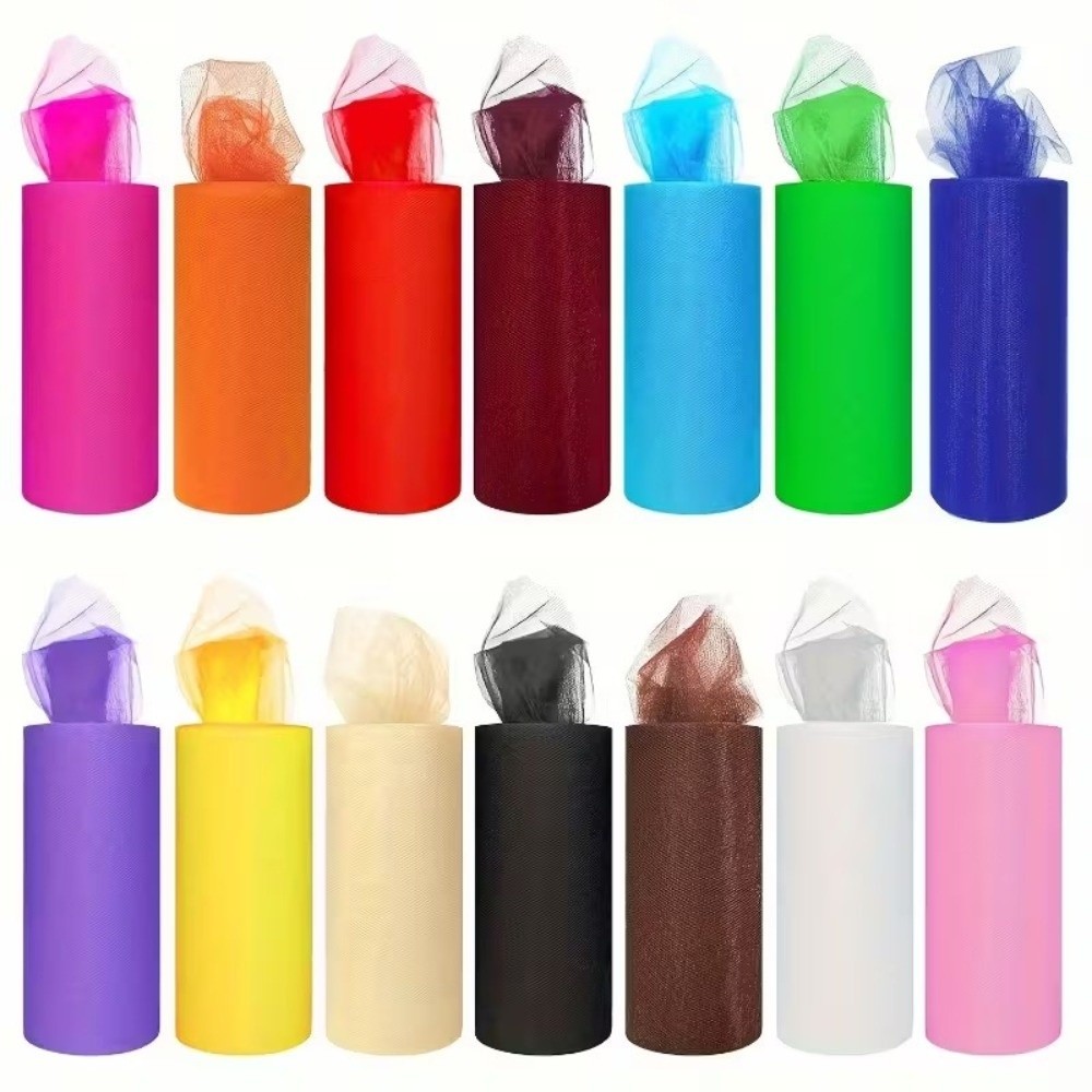 Multi-clolor Tulle Mesh Ribbon - مراجعة Wedding Backdrop Curtain وسعره
