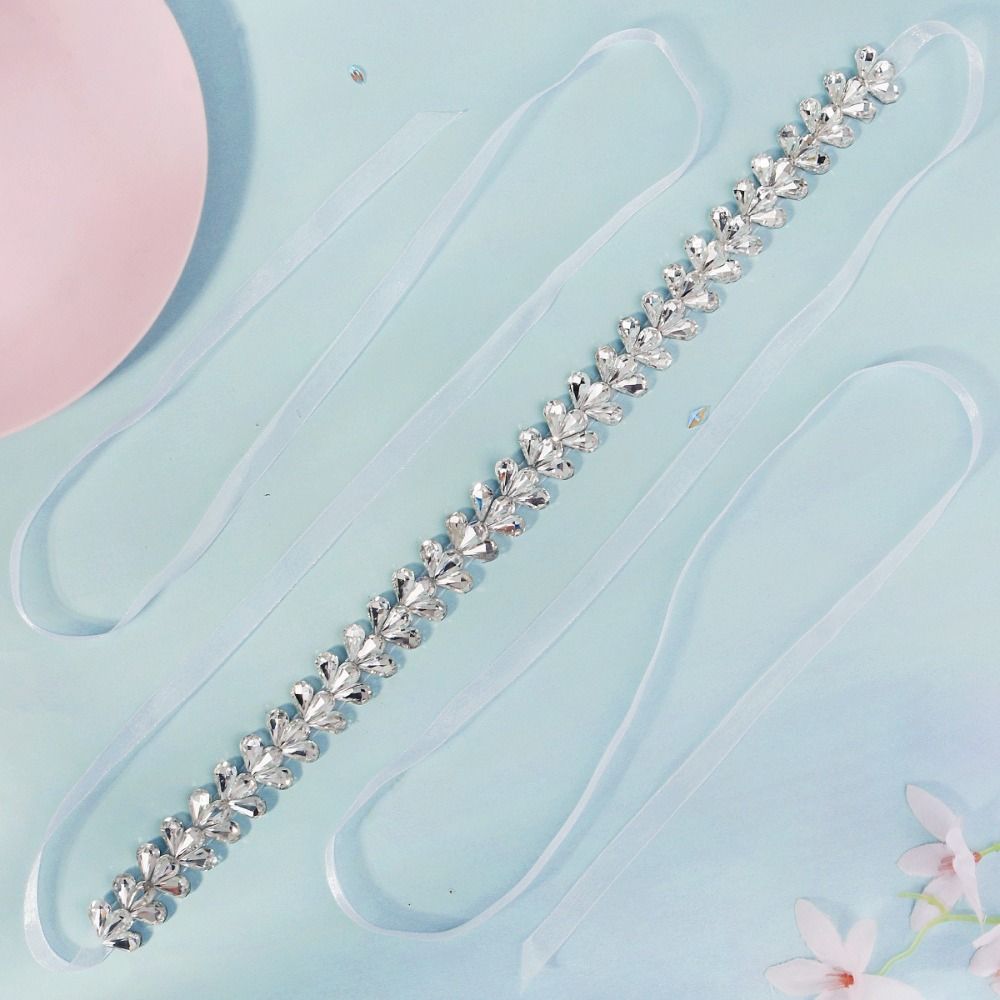 Fashion Luxury Crystal Pearls  - مراجعة Bridal Sash Ribbon وسعره