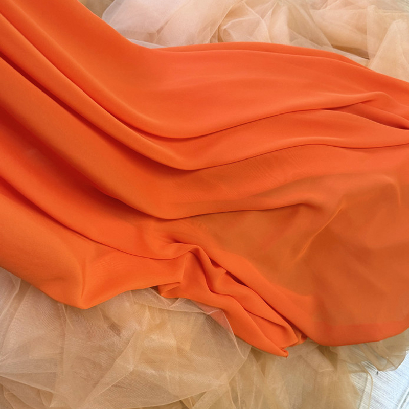 Yellow Orange Chiffon Fabric B - مراجعة Wedding Backdrop Curtain وسعره