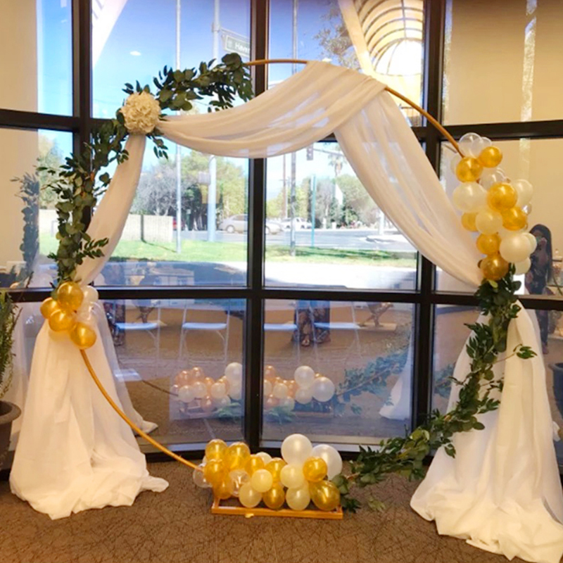 Wedding Arch Stand Round Metal - مراجعة Confetti Balloon Set وسعره