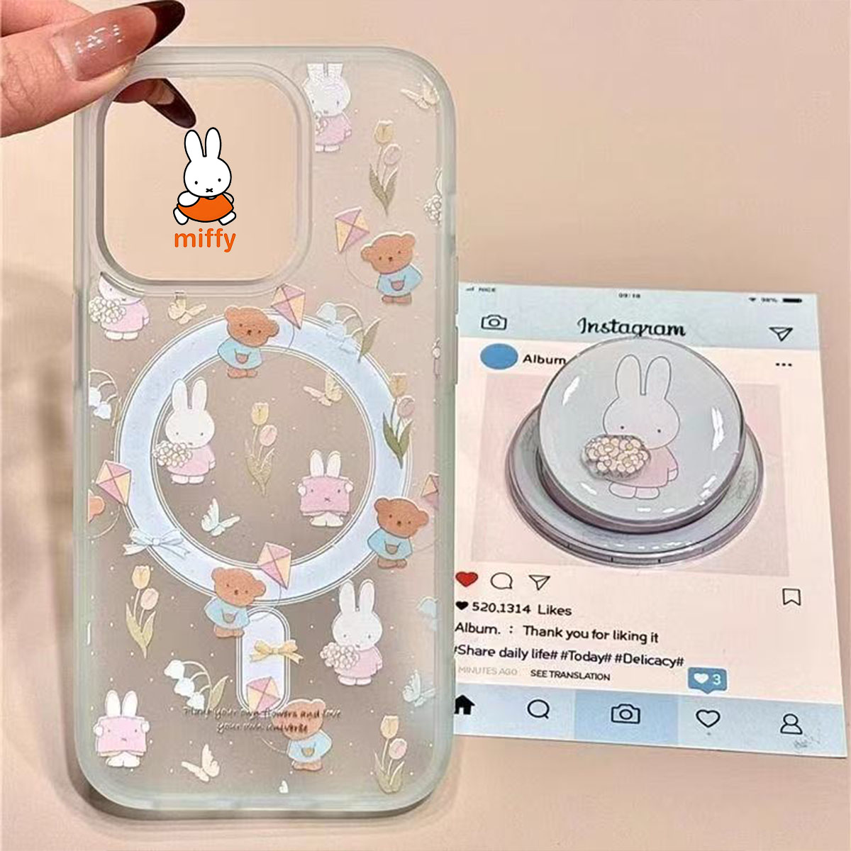 Cute Miffy Collectible MagSafe - مراجعة Good Floral & Wedding Decor Supply وسعره