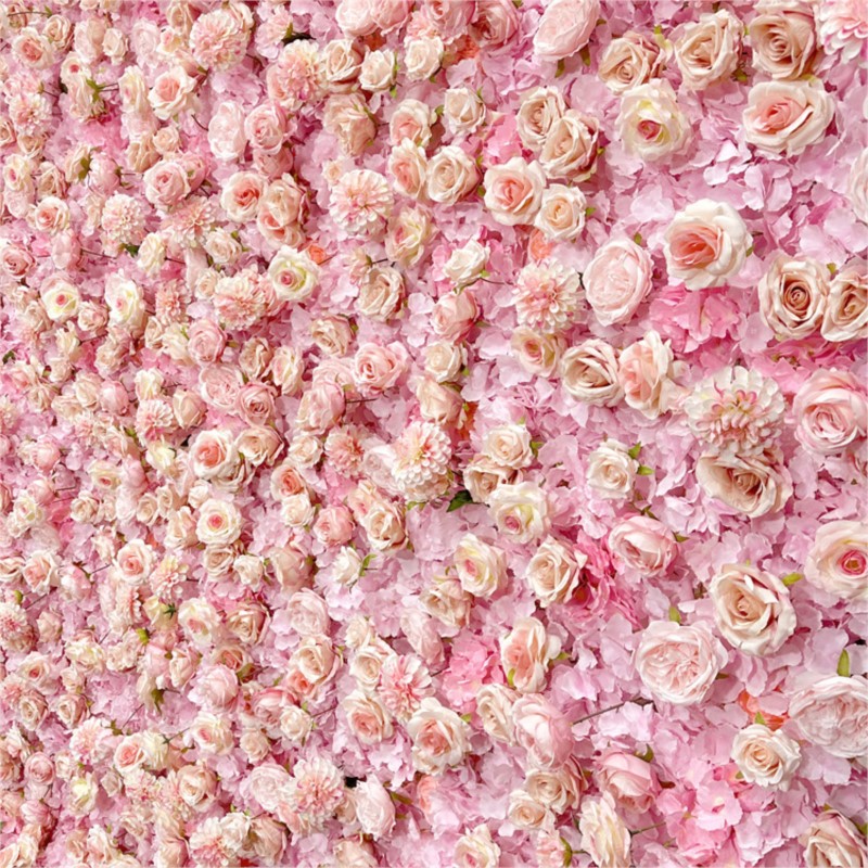 Uflower Pink Rose Hydrangea Cl - مراجعة Wedding Backdrop Curtain وسعره