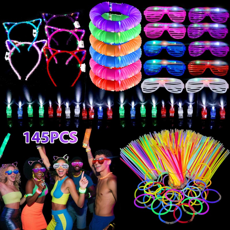 145PCS Glow in The Dark Party  - مراجعة Wedding Supply Bulk وسعره