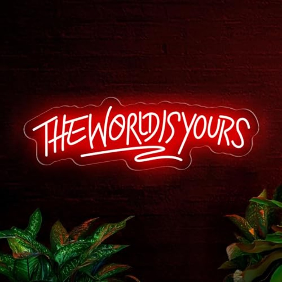 The World Is Yours Neon Sign f - مراجعة Wedding Led وسعره