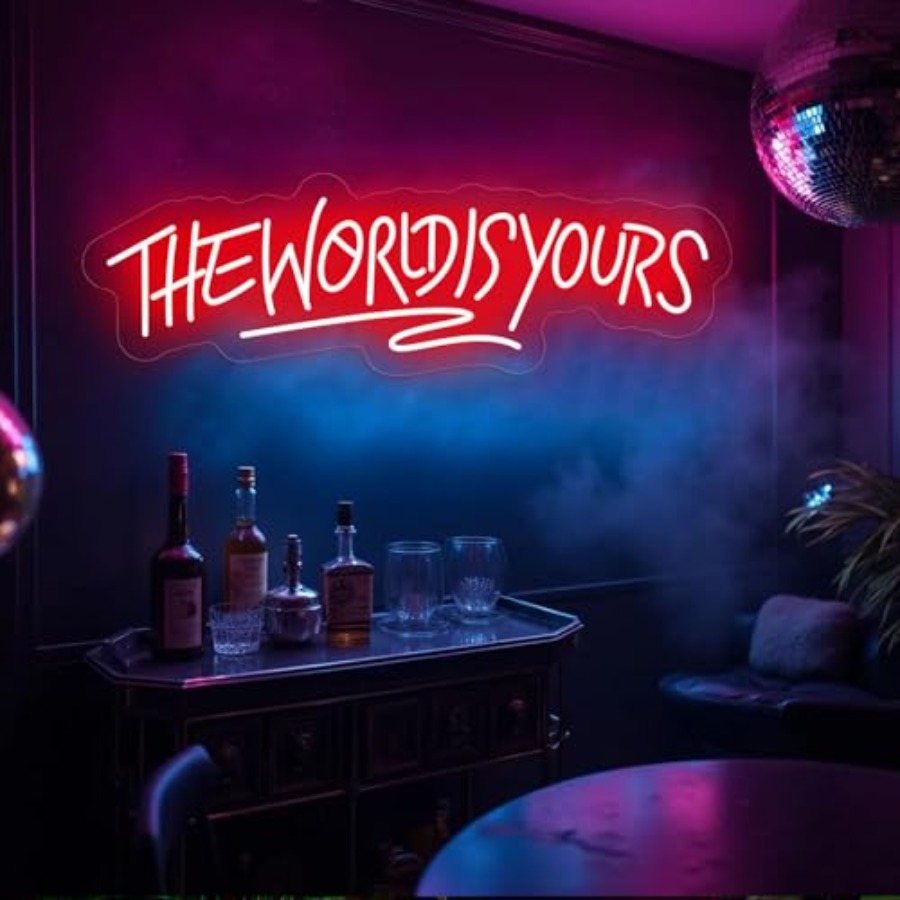 The World Is Yours Neon Sign f - مراجعة Wedding Led وسعره