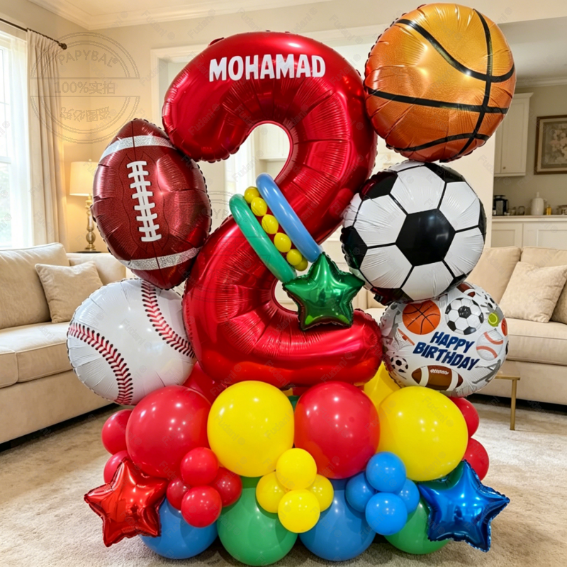 53Pcs Sports Theme 1-9th Birth - مراجعة Supply Wedding Venue وسعره