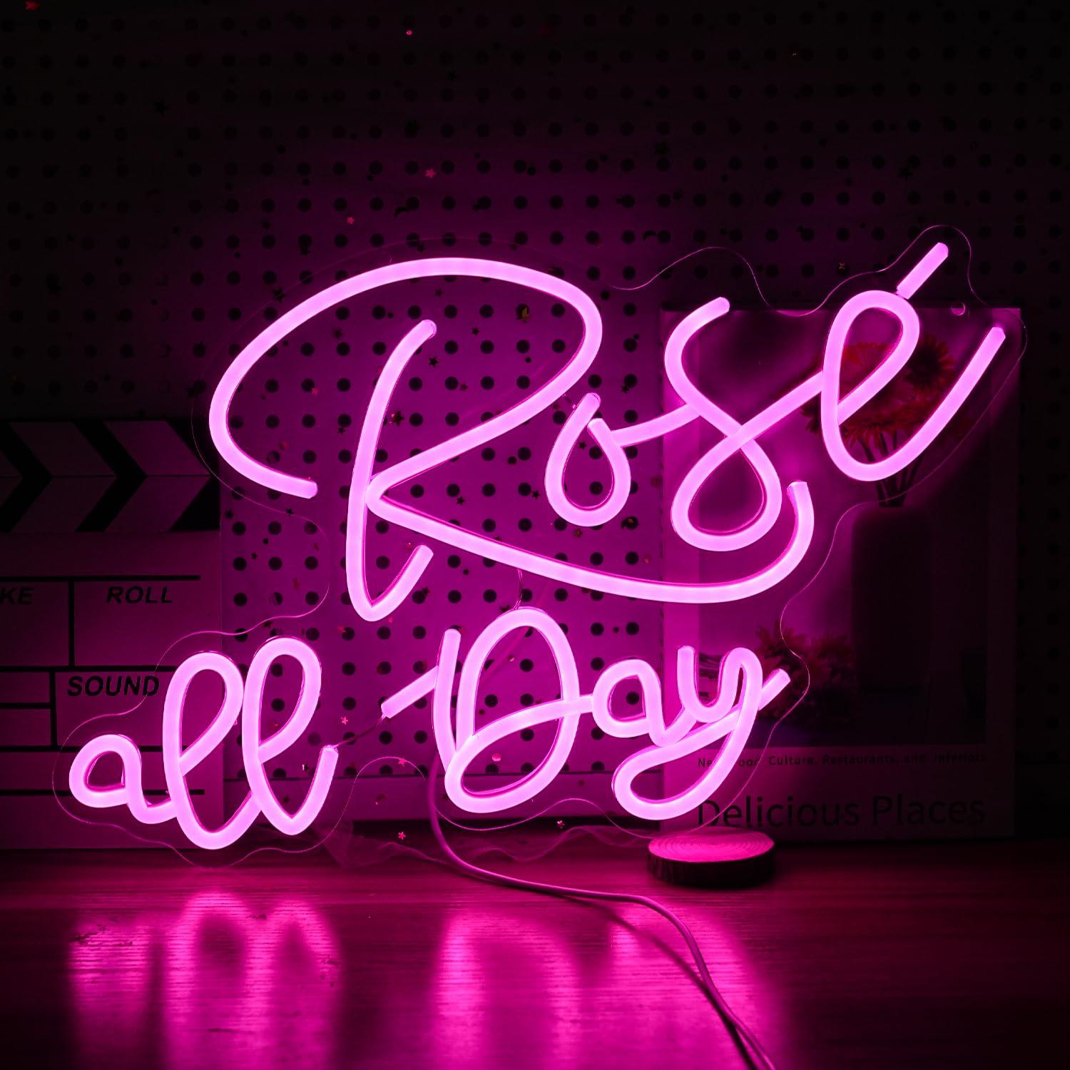 Rose All Day Neon Sign Dimmabl - مراجعة Wedding Led وسعره