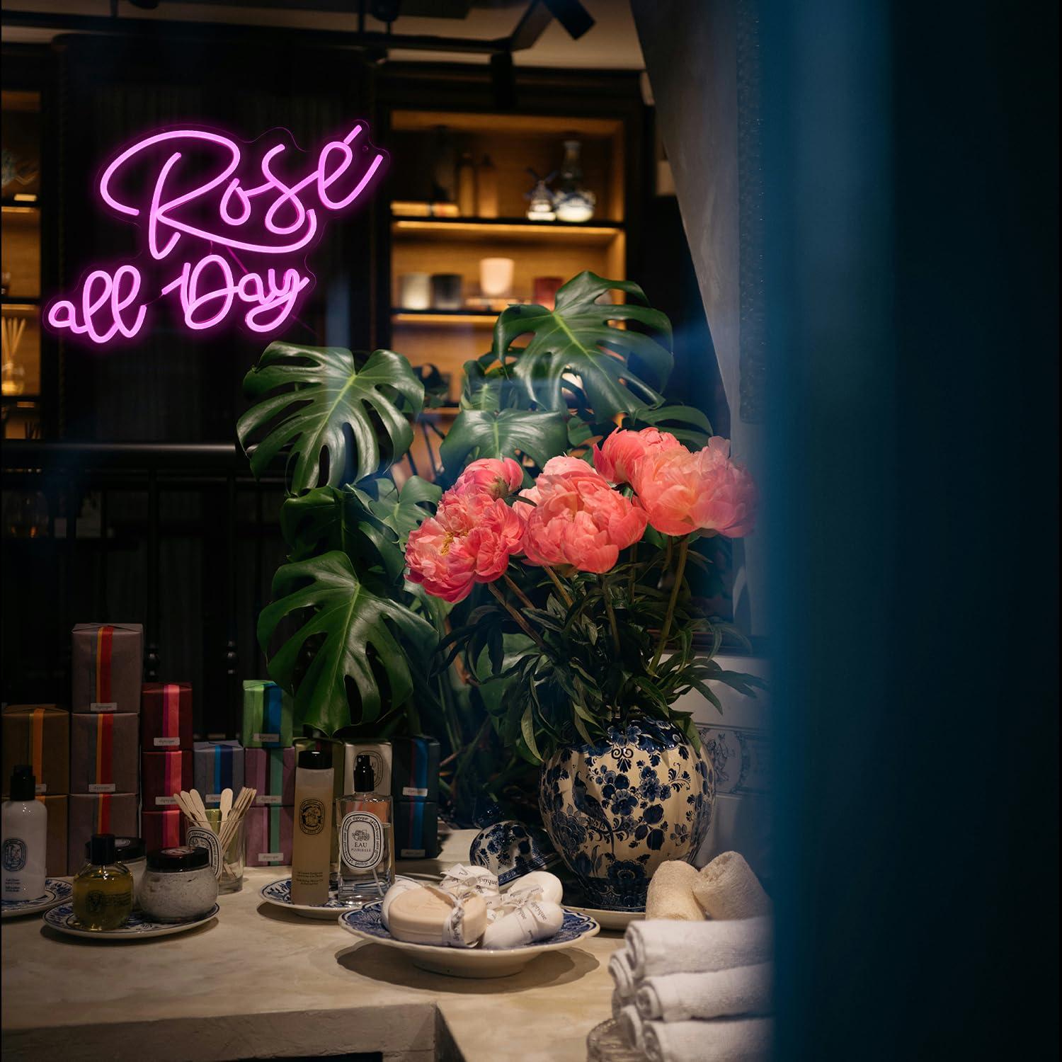 Rose All Day Neon Sign Dimmabl - مراجعة Wedding Led وسعره