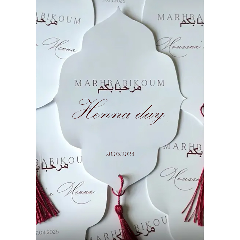 Custom Henna Day Card Night Pa - مراجعة Wedding Supply Business وسعره