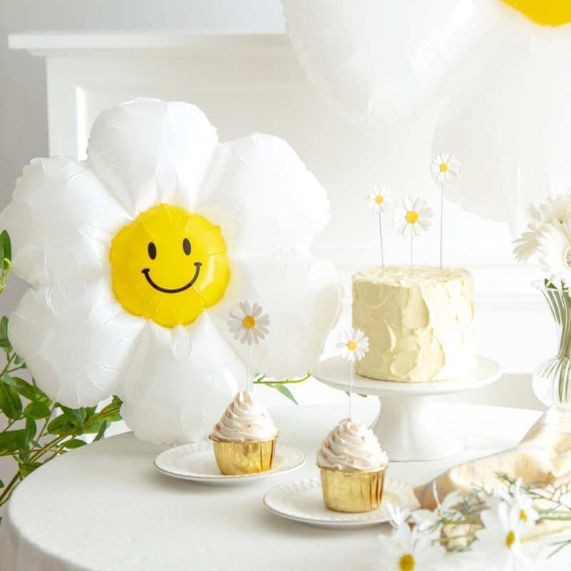 1/10 daisy balloons, huge smil - مراجعة Confetti Balloon Set وسعره