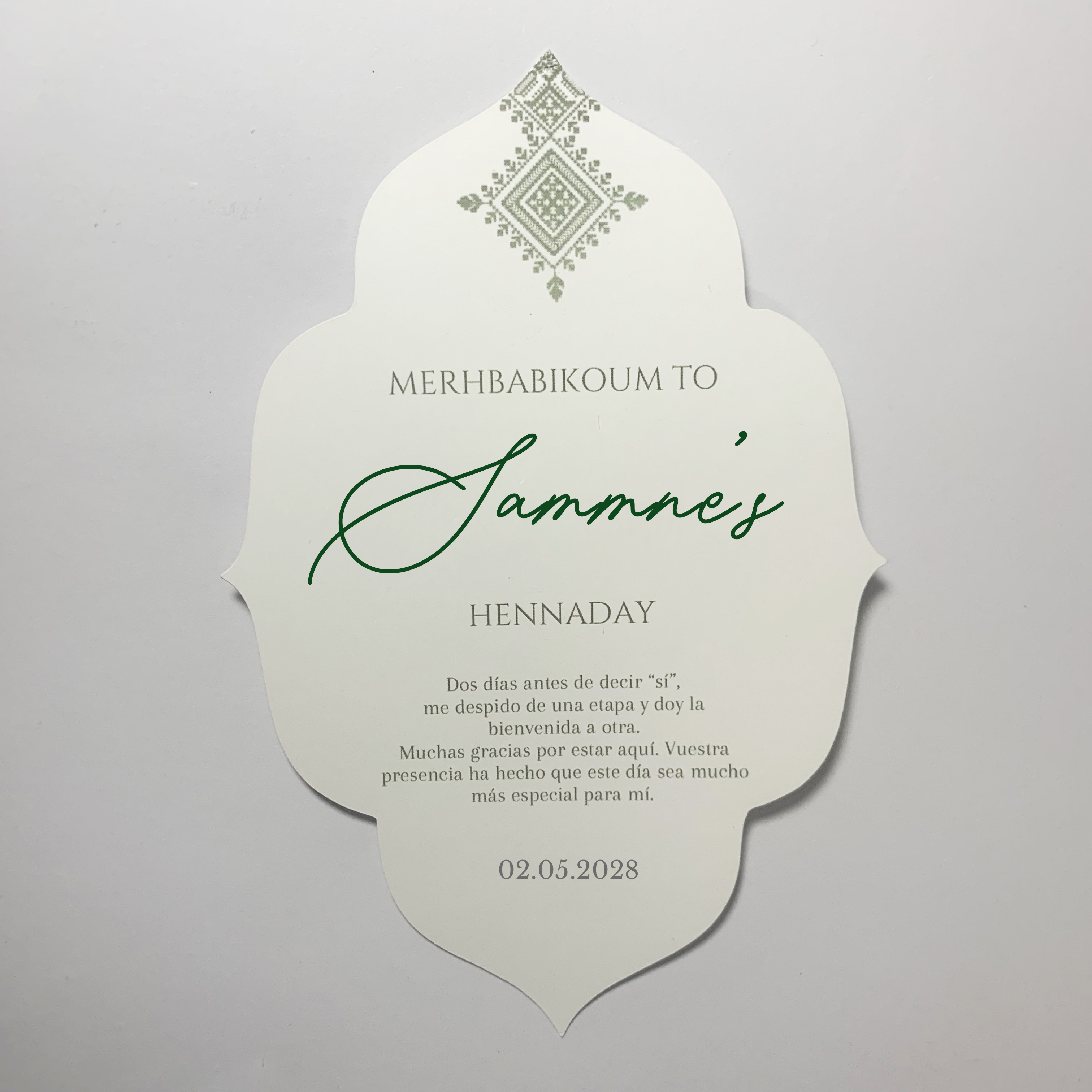 Custom Henna Day Card Night Pa - مراجعة Wedding Supply Business وسعره