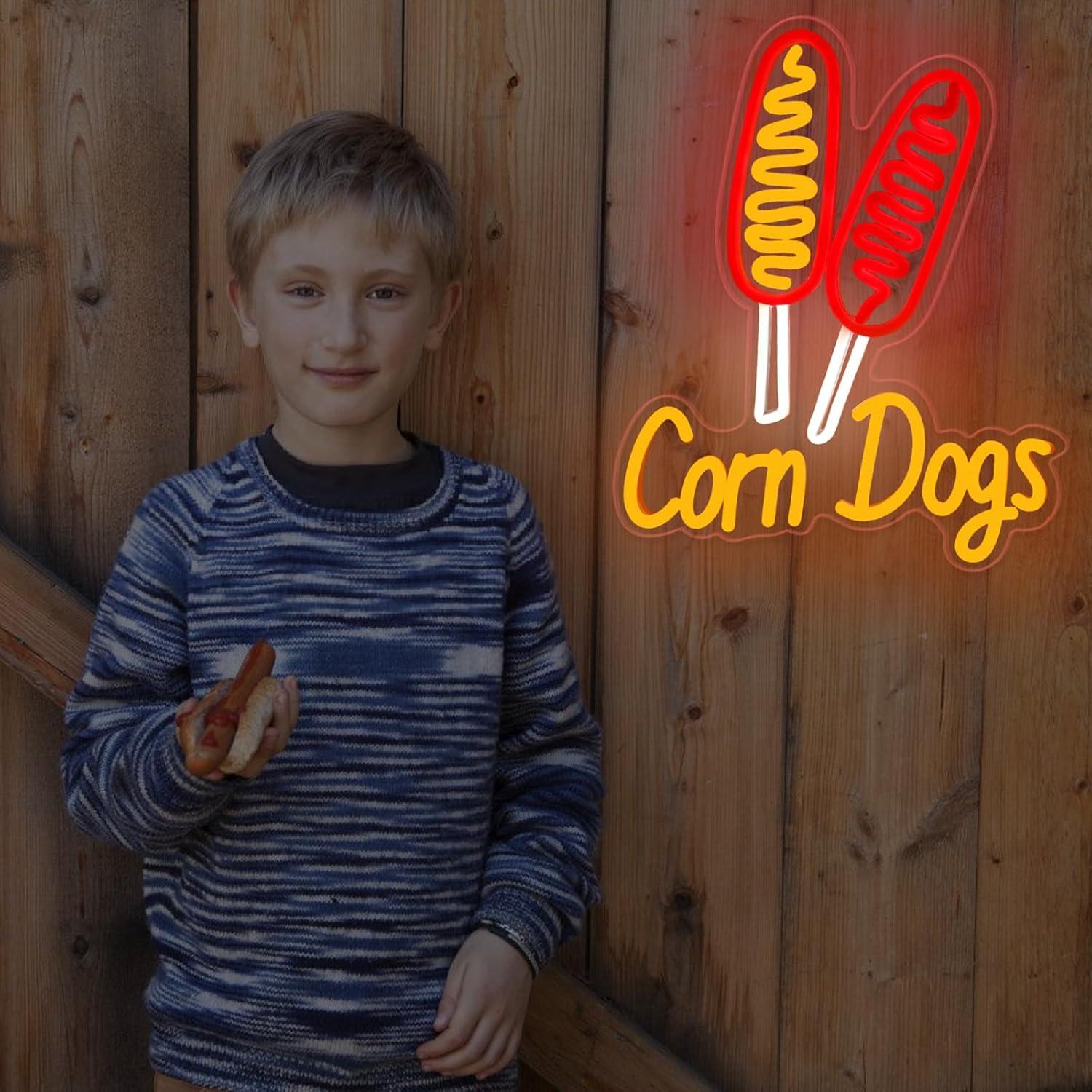 Corn Dog Neon Sign Snack USB D - مراجعة Wedding Led وسعره