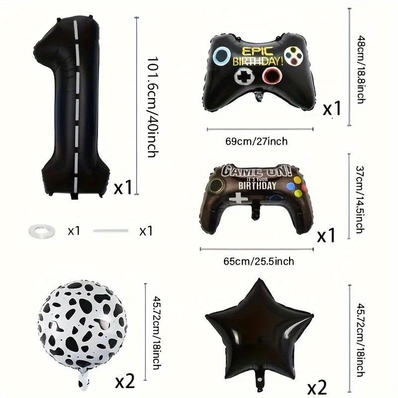 9pcs Gamepad Balloons Game on  - مراجعة Wedding Supply Online وسعره