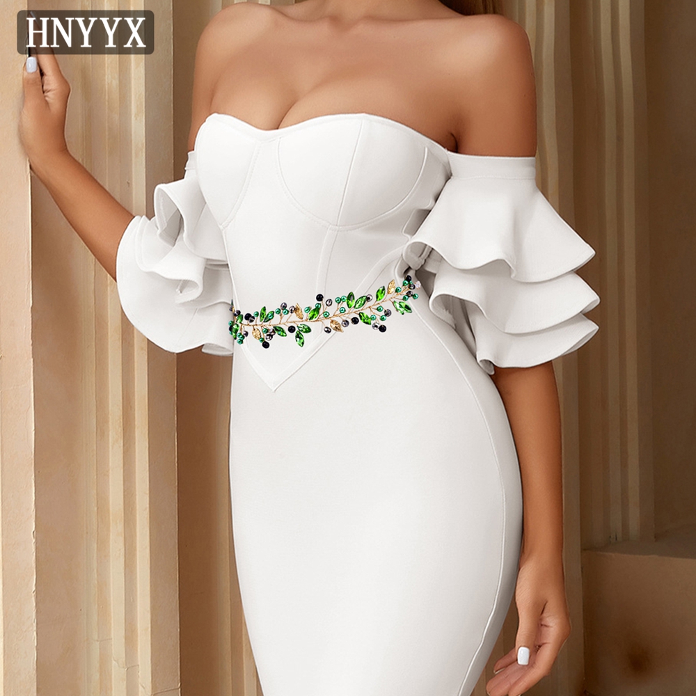 HNYYX Green Bling Rhinestone B - مراجعة Bridal Sash Ribbon وسعره