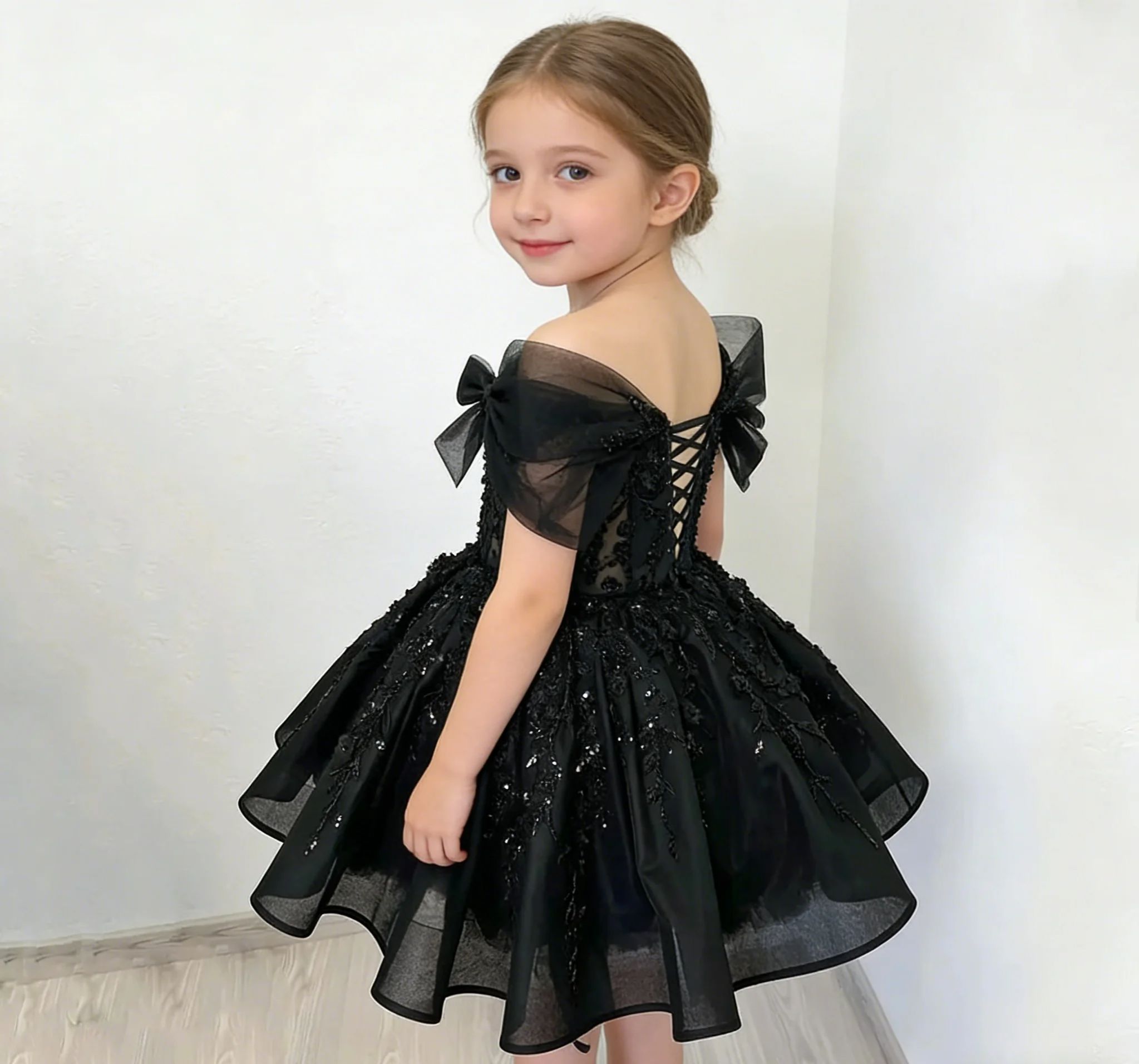 Customized Off Shoulder Black  - مراجعة Bridal Sash Ribbon وسعره
