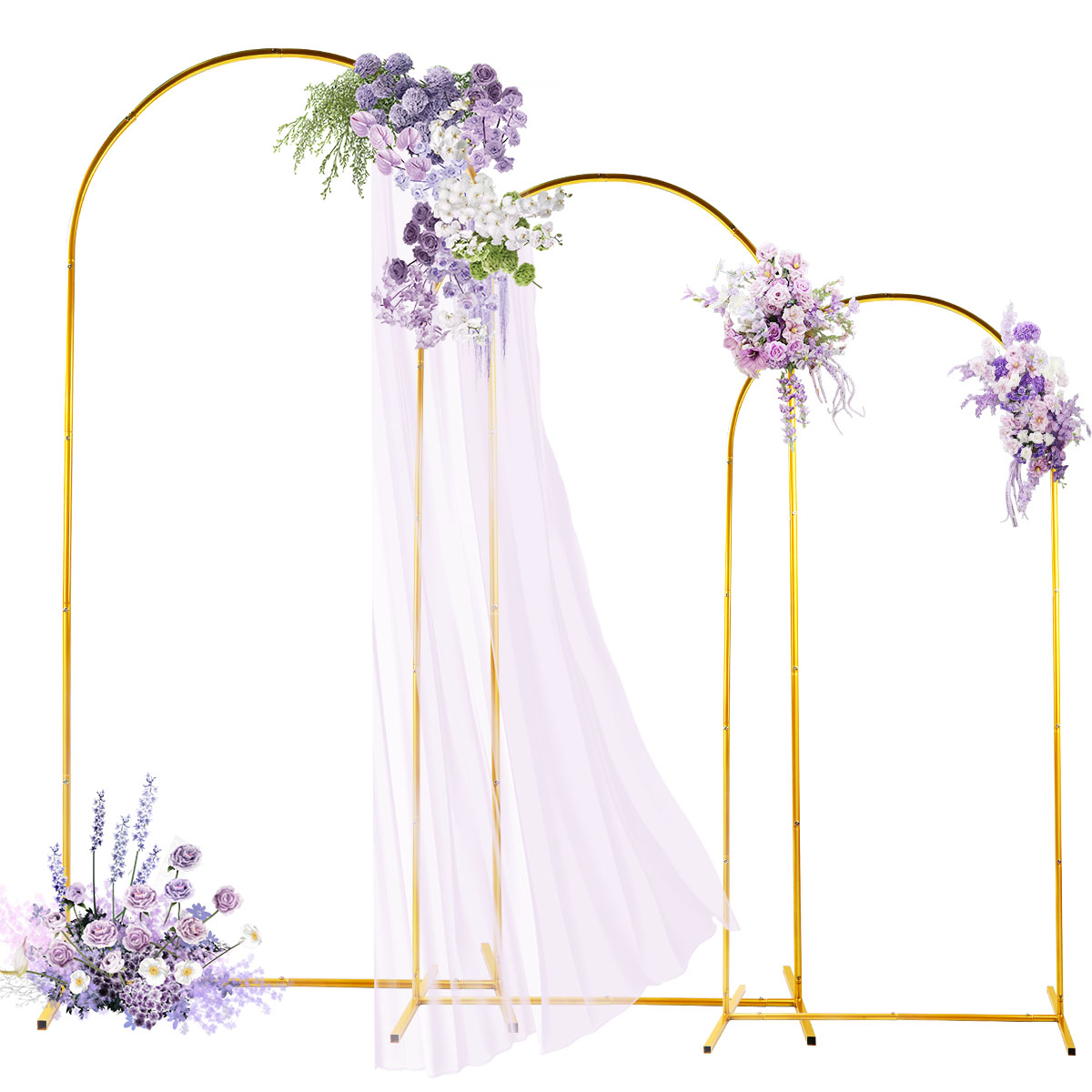 3Pack Golden Metal Arch Kits,  - مراجعة Confetti Balloon Set وسعره
