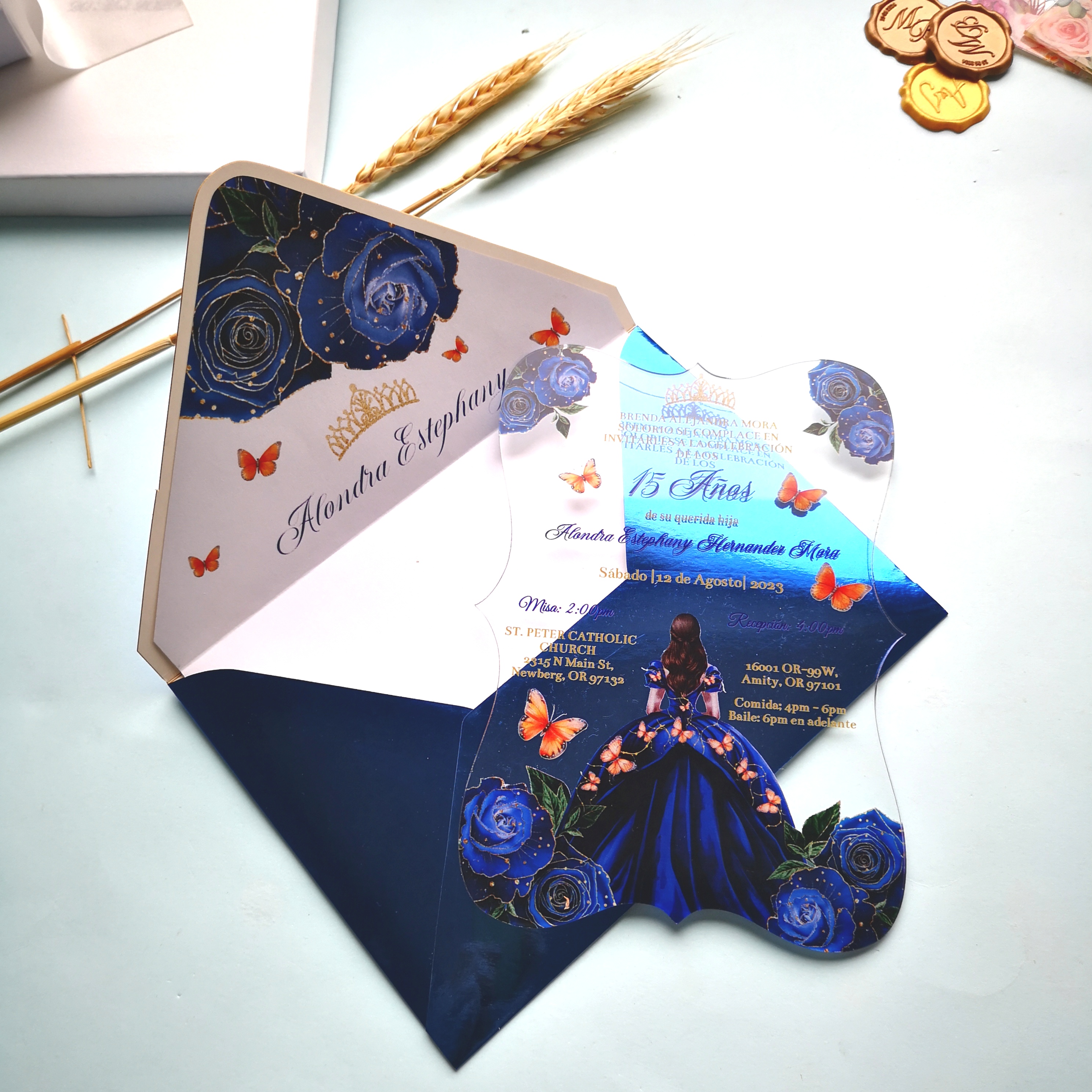 Clear Acrylic Invitation for S - مراجعة Wedding Supply Business وسعره
