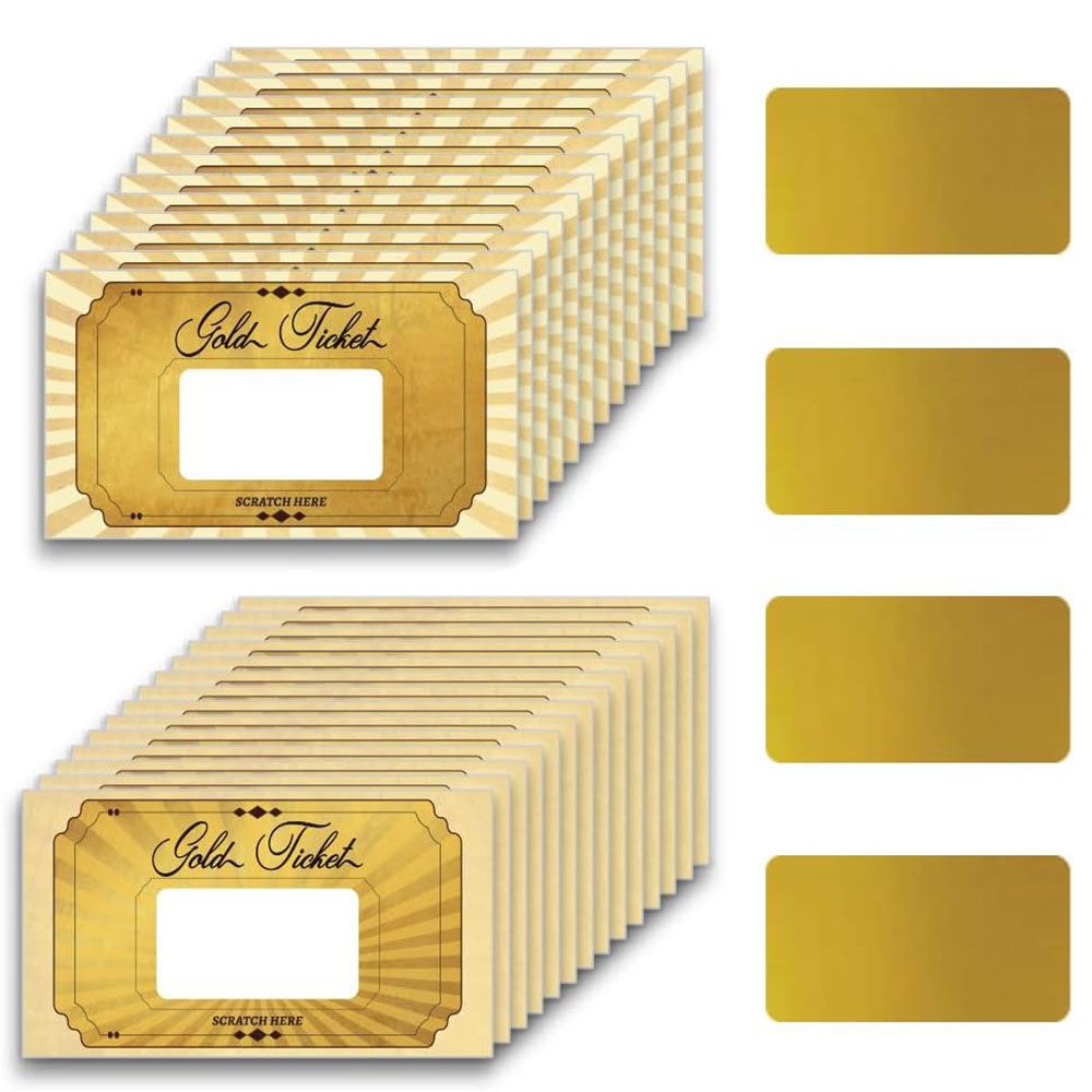 20 pcs Gold Scratch off Cards  - مراجعة Wedding Supply Business وسعره