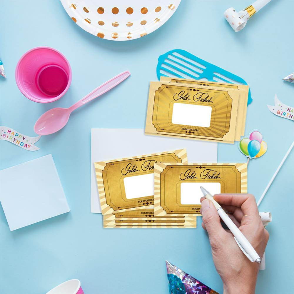 20 pcs Gold Scratch off Cards  - مراجعة Wedding Supply Business وسعره